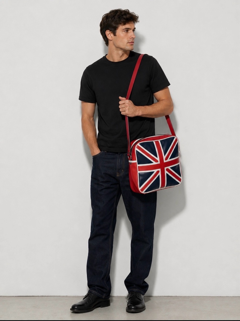 Vintage Lonsdale London Union Jack Crossbody Shoulder Bag